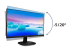Philips V-line 273V7QDSB - Flera vinklar